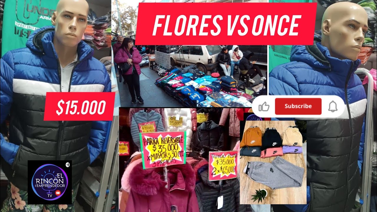 🔥🔥 CUAL ES MÁS BARATO FLORES O ONCE? PRECIOS DE CAMPERAS ROPA Y CALZADO TEMPORADA INVIERNO 🔥🔥
