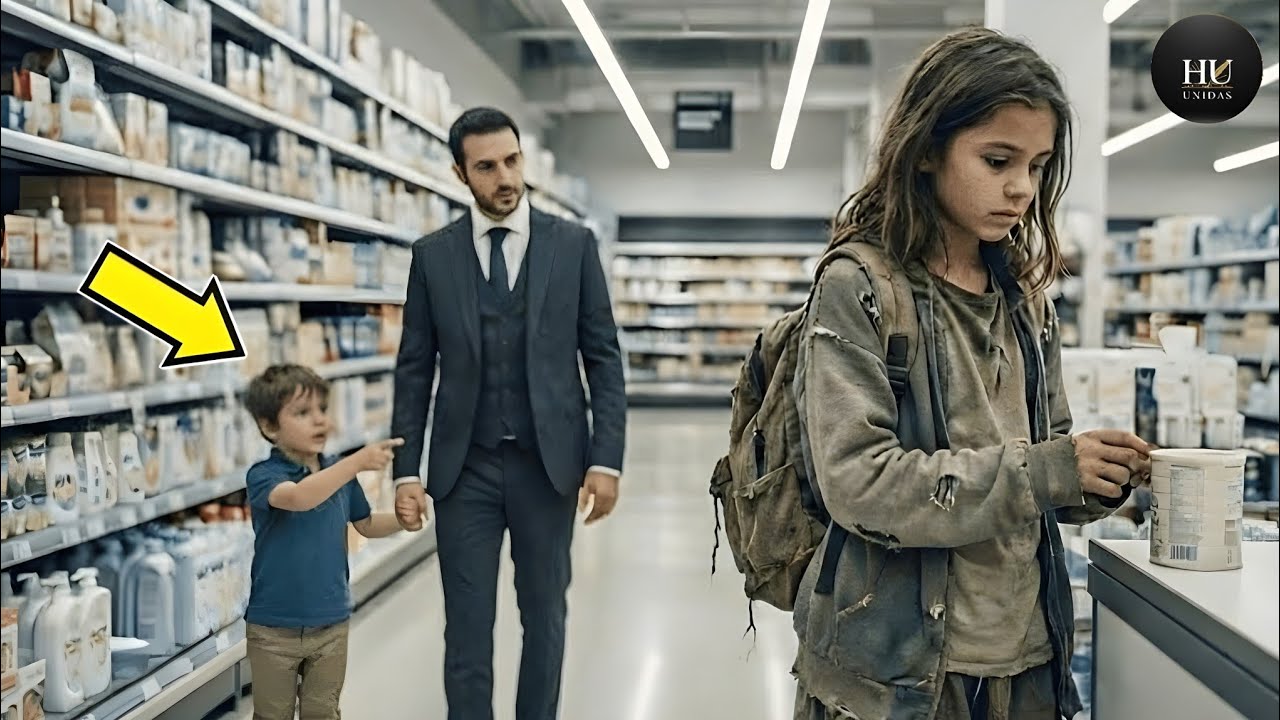 El HIJO del MILLONARIO Ve una NIÑA  Devolver La Leche En La Caja — Lo Que Hace Después