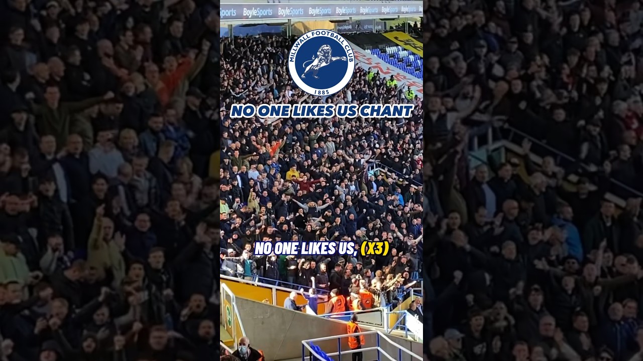 &lsquo;NO ONE LIKES US!&rsquo; CHANT by Millwall Away fans vs Birmingham