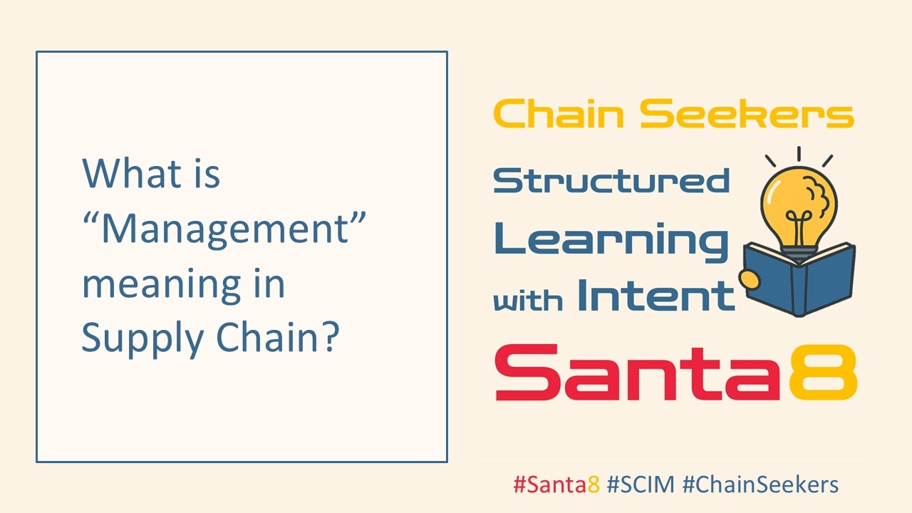 034 Management Meaning in Supply Chain