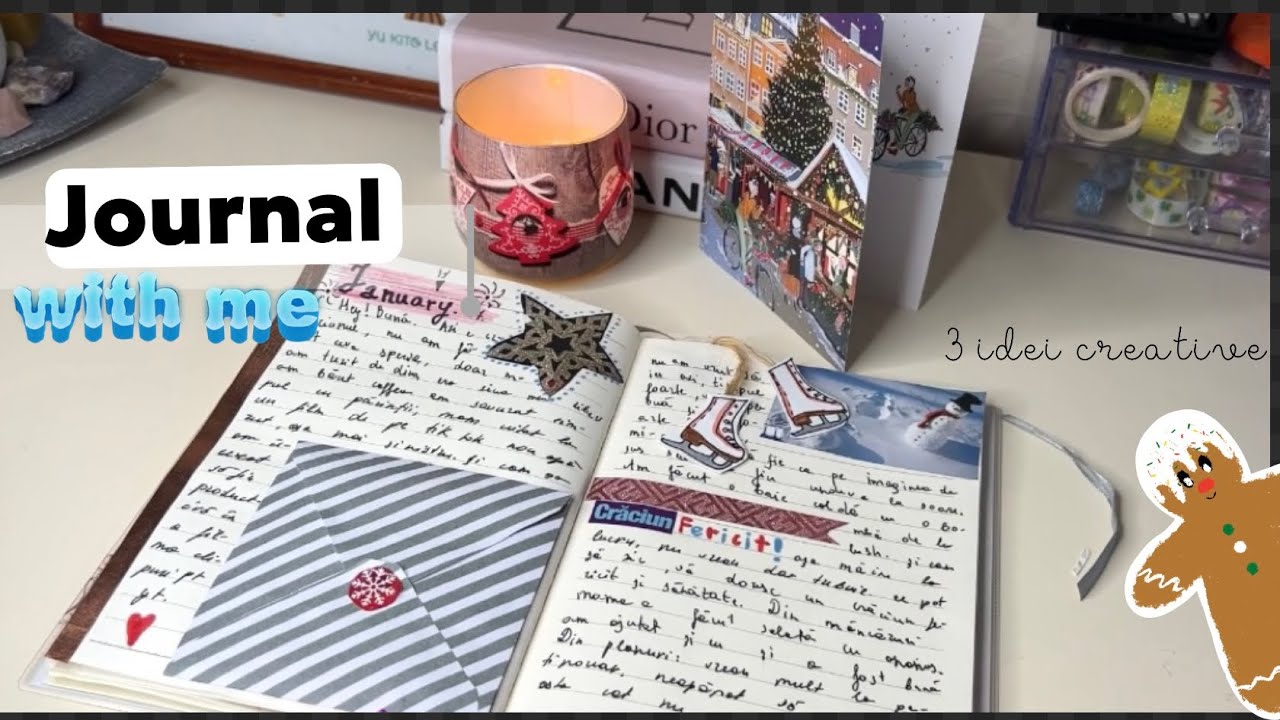 Decorăm împreună pagini din jurnal 💫🎀ce poți scrie în jurnal ??