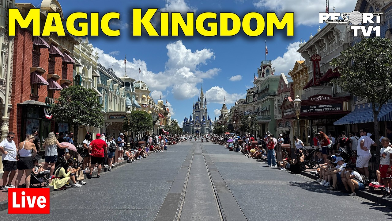 🔴Live: Saturday Evening at Magic Kingdom with Lightning Lane - Walt Disney World - 8-8-26
