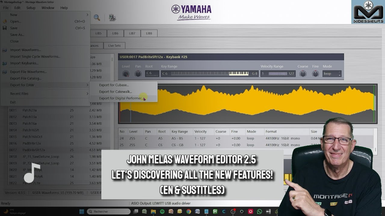 Редактор Waveform от Джона Меласа 2.5: откройте для себя все новые функции (английский язык и суб...