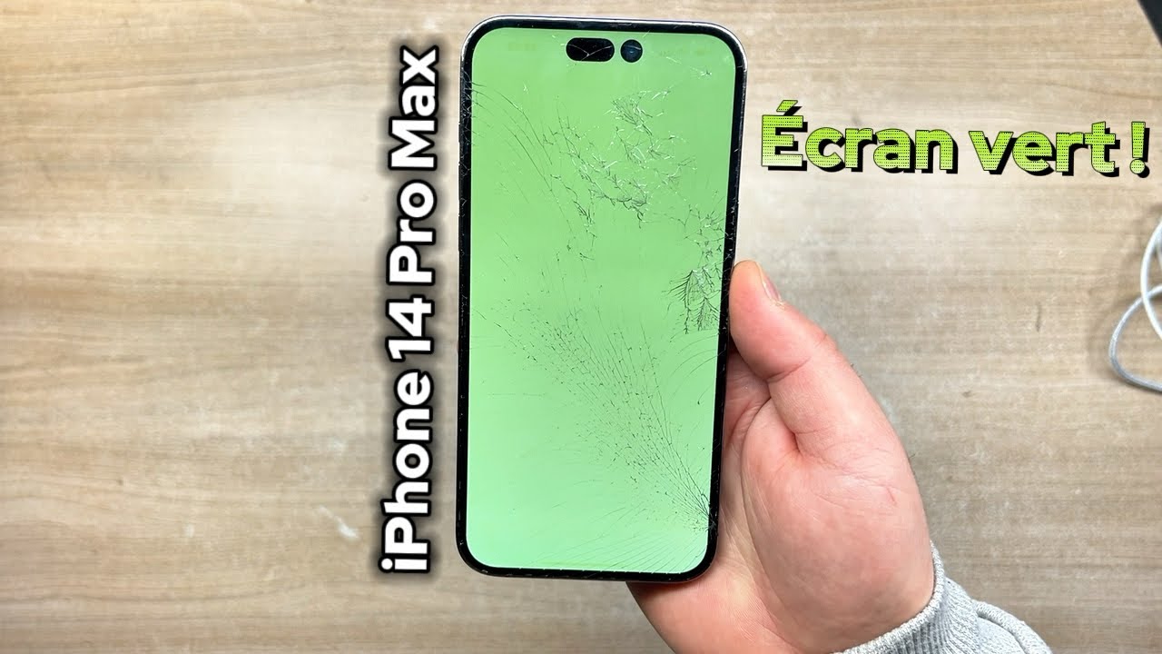 Écran vert sur cet iPhone 14 Pro Max, remplacement de l’écran - Repair Ifavone