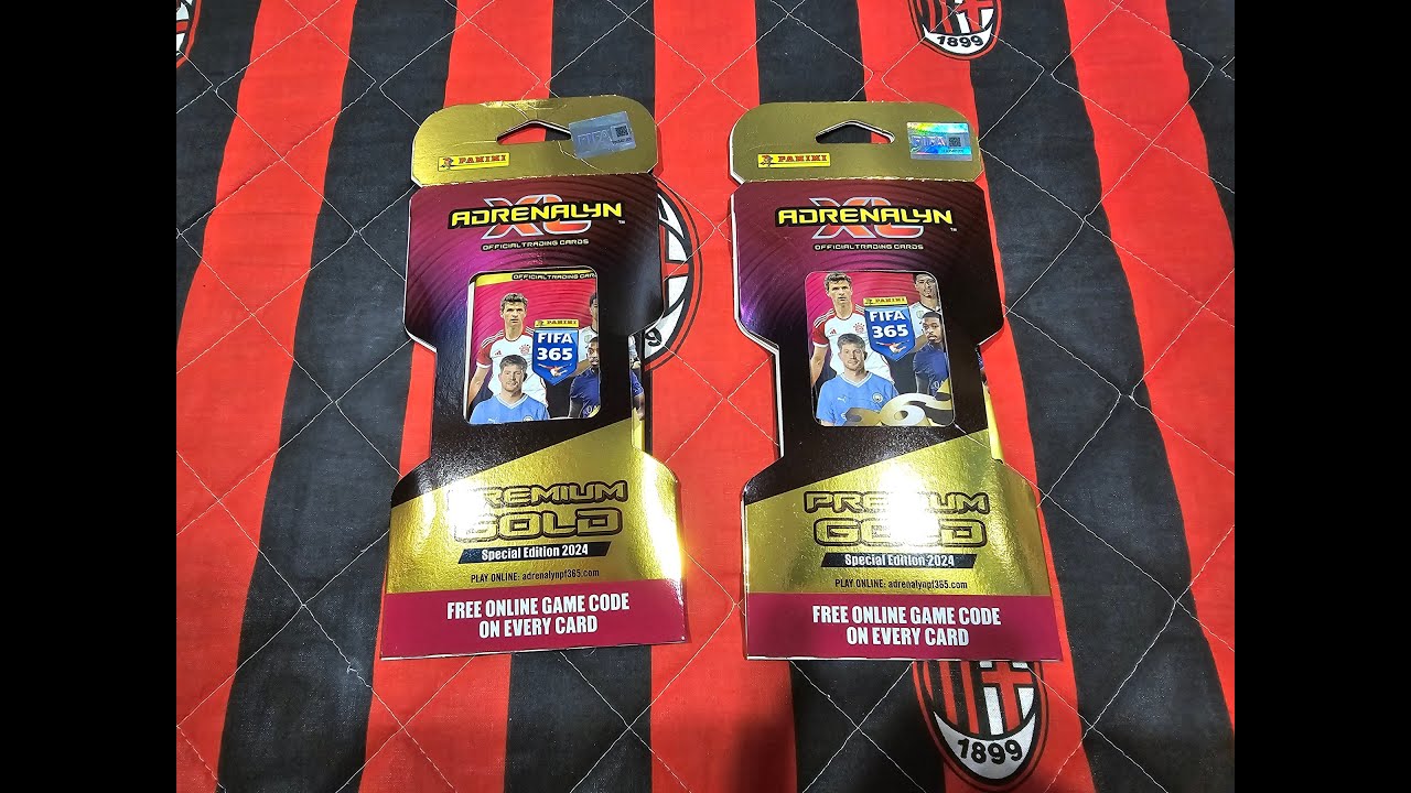 POWR&Oacute;T DO PRZESZŁOŚCI -PANINI FIFA 365 2024 - OTWIERAM DWIE SASZETKI PREMIUM GOLD -POJEDYNEK LIMITEK