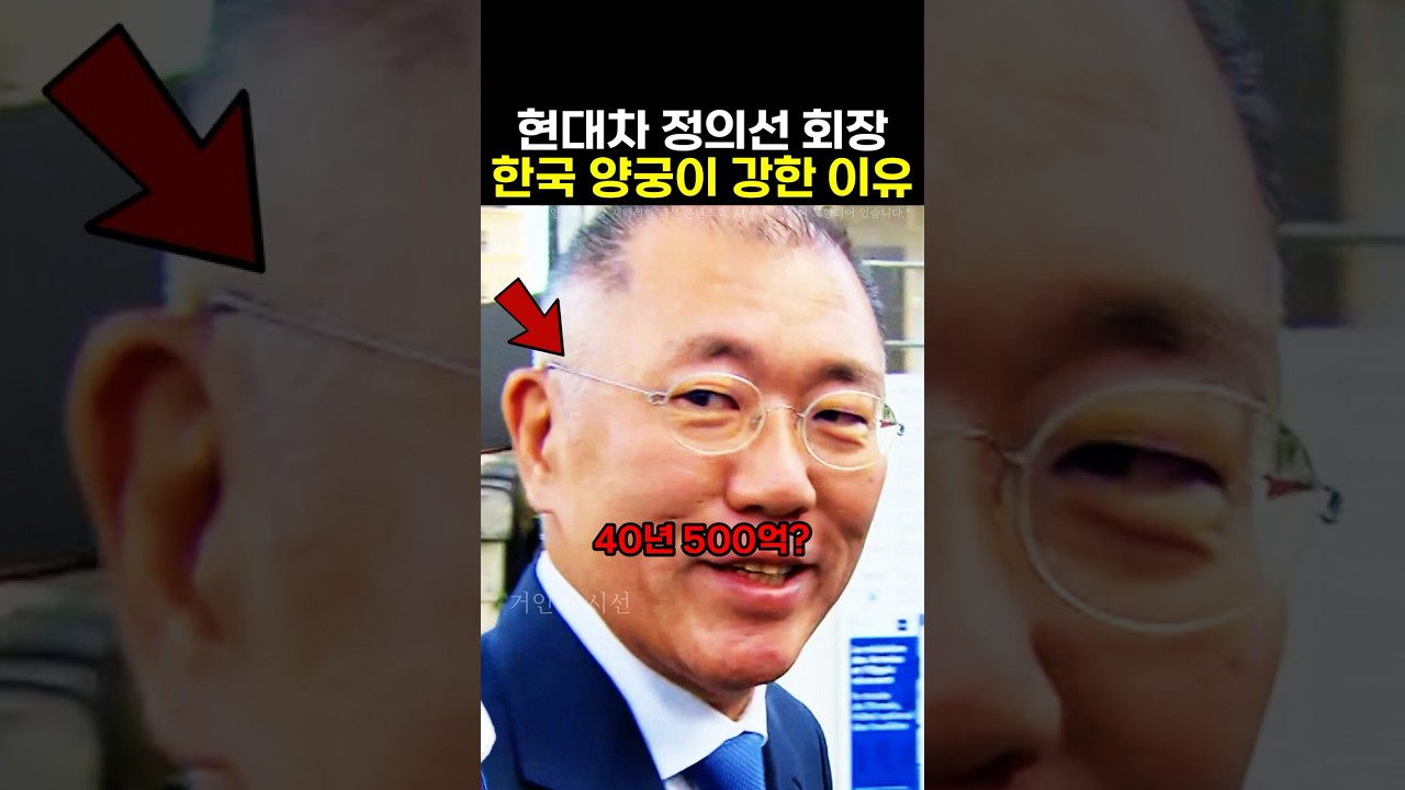 현대차 정의선 회장 한국 양궁이 세계 최강인 이유