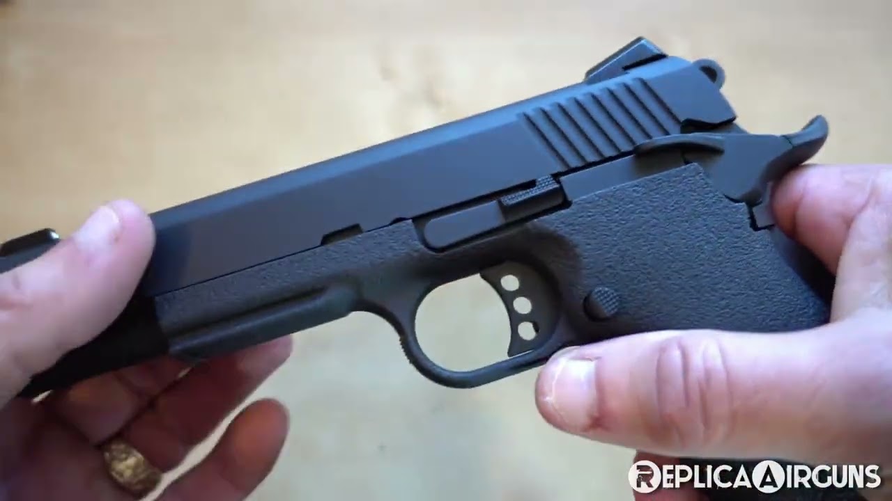 KJWorks KP-11 Hi-Capa 1911 CO2 Blowback Airsoft Pistol Table Top Review