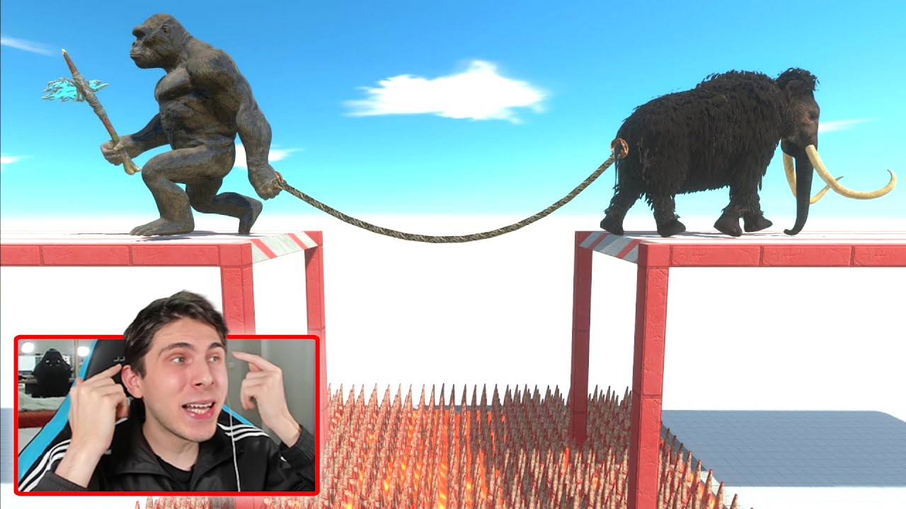 TIRA DE LA CUERDA MAMIFEROS VS MUTANTES PRIMATES BATALLA - ANIMAL REVOLT BATTLE SIMULATOR