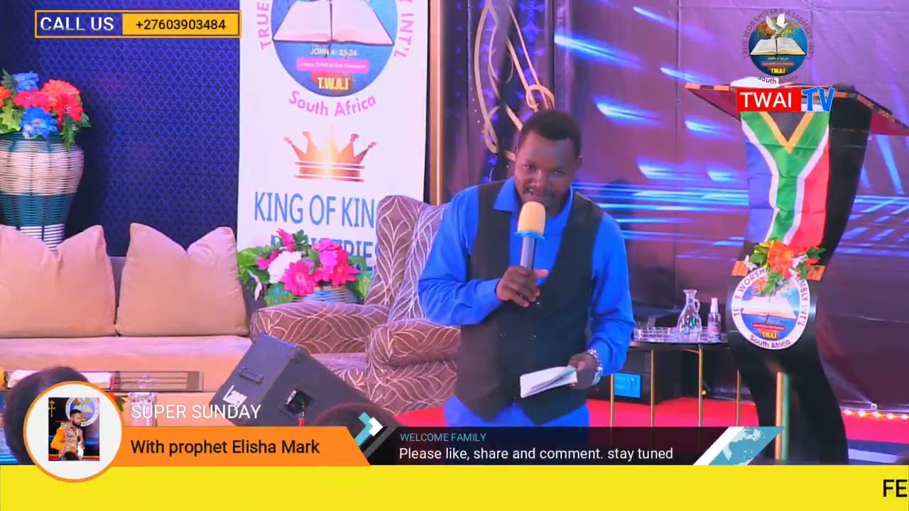 SUPER SUNDAY SERVICE ON THE 25TH OF JANUARY WITH PROPHET ELISHA JEHU MARK.🙏❤️