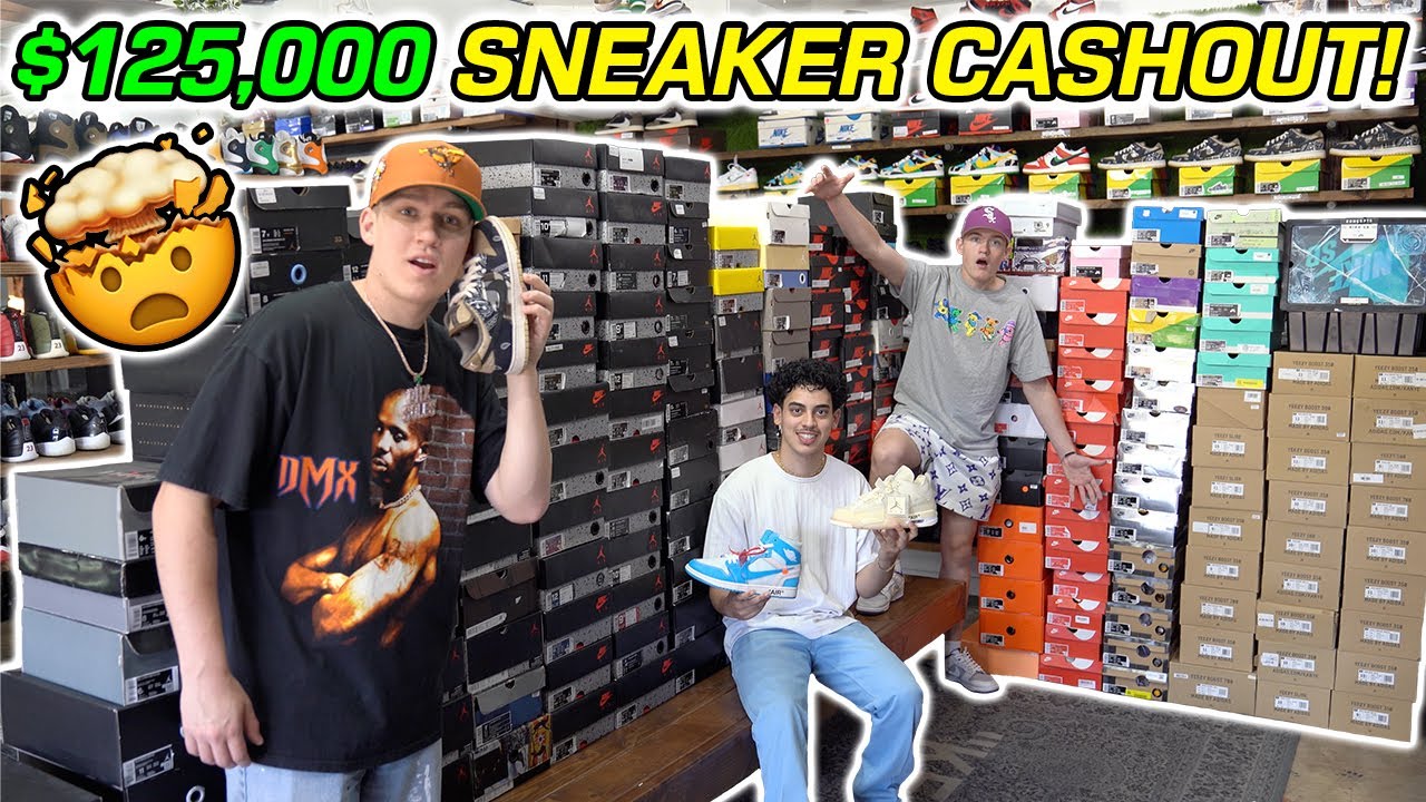 CASHING OUT $125,000 ON A SNEAKER COLLECTION FOR OUR SHOP! Day in the life of a sneaker store owner