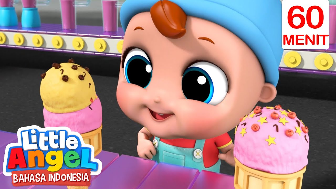 Bayi John Suka Es Krim | Little Angel Bahasa Indonesia | Kartun dan Lagu Anak Anak