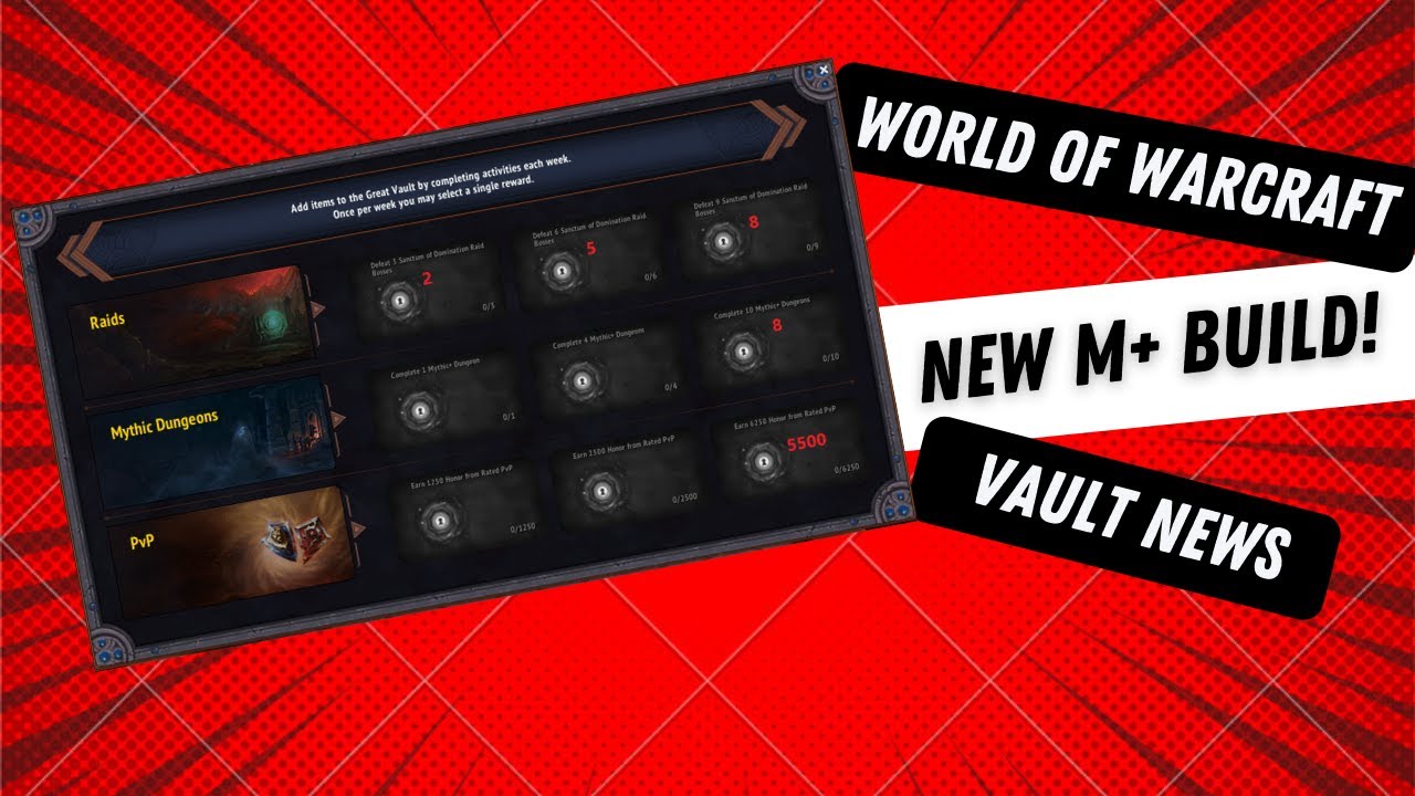 My mythic plus build update and great vault new for 9.2!