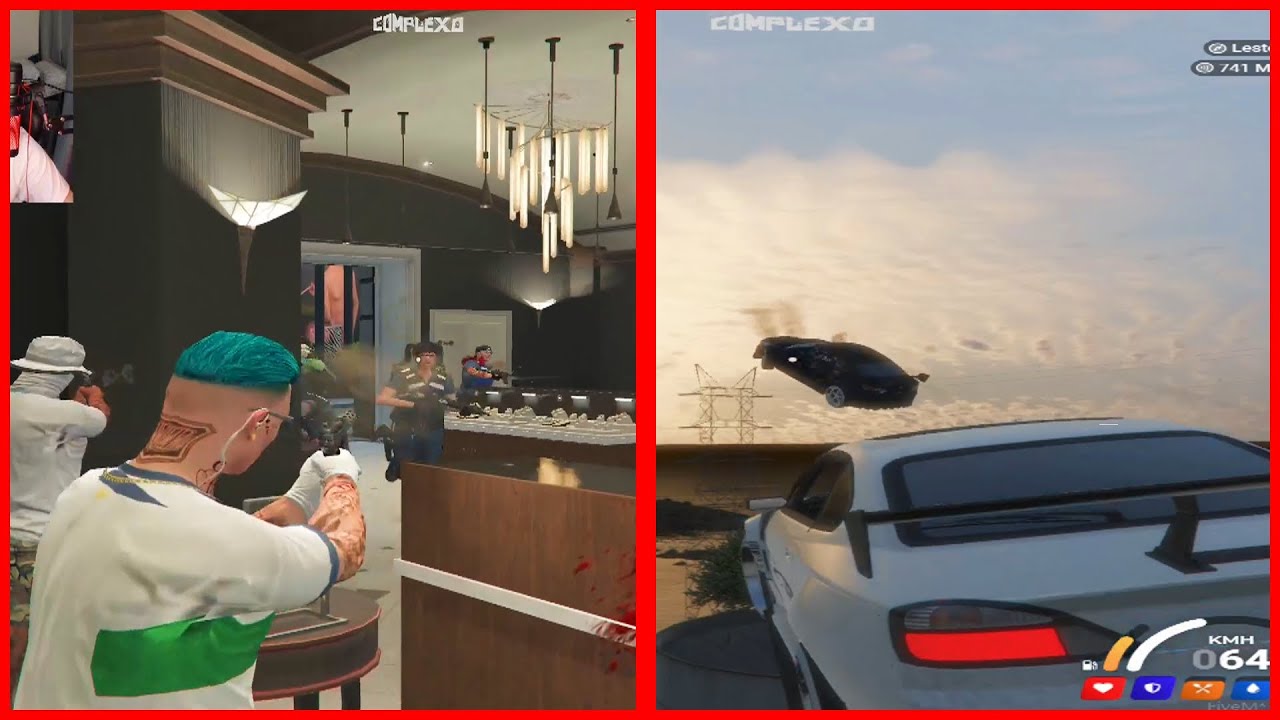 JOALHERIA DA GROTA!! NOEL ACERTOU ESSA BALA NO AR - GTAV RP
