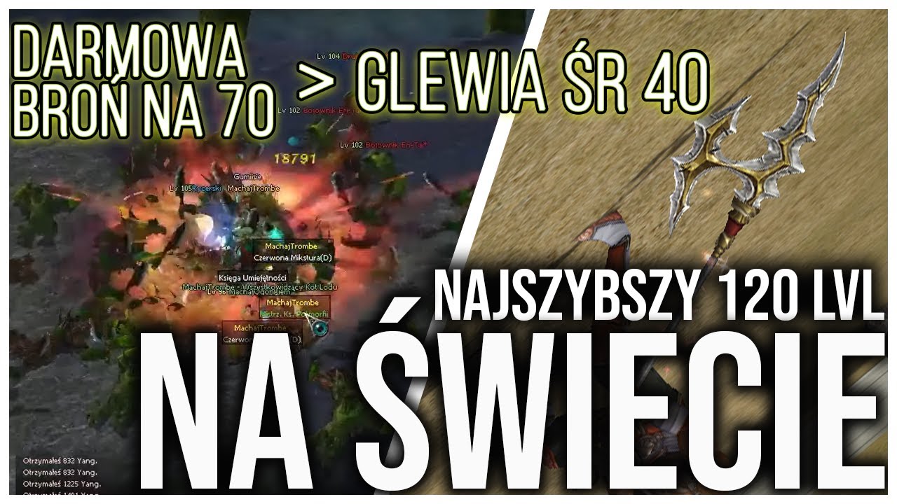 Najszybciej wbity 120lvl na Metin2.pl #07 Broń bohatera vs glewia zodiaku sr40 SPEEDRUN PROJET DIUMA
