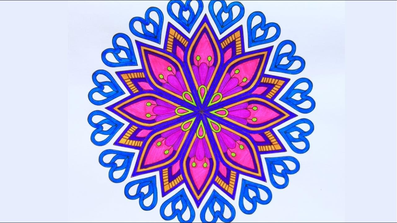 MANDALA COLORING WITH MUSIC / RELAX AND CALM
