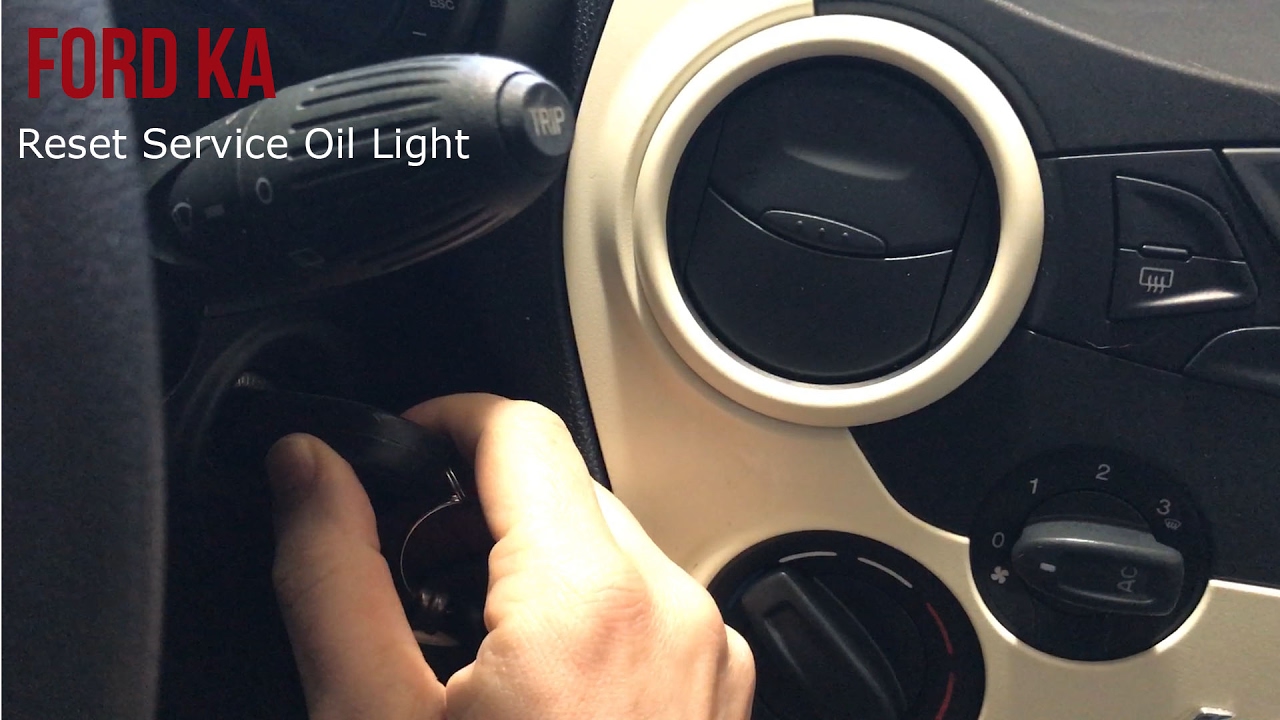 Ford Ka Reset Service Oil Light