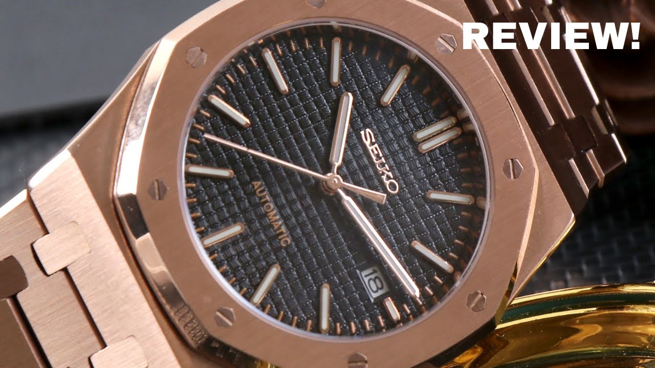 Seiko Royal Oak Rose Gold MOD - Review Wristmodding #seikomod #watchreviews