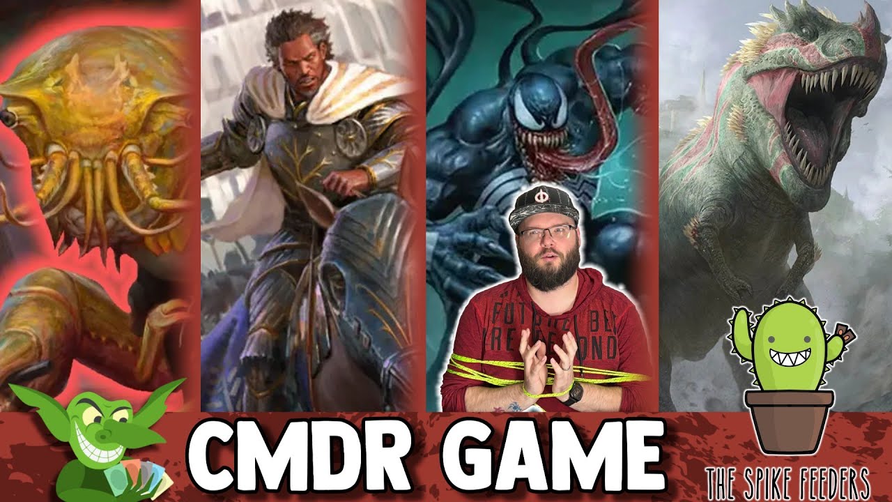 Ragost VS Aragorn VS Venom VS Ghalta Commander Gameplay (ft Jan from @TheSpikeFeeders)