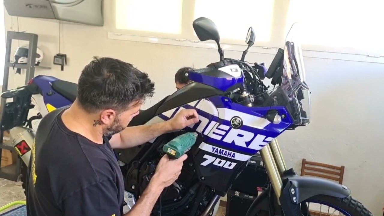 yamaha tenere 700 world raid kit stickers Tutorial application Decalmoto.com