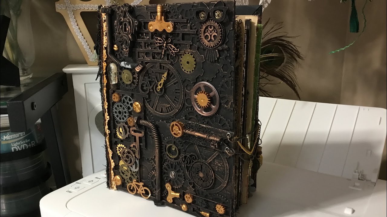 Steampunk Junk Journal Using Small Dollar Tree 3 Ring Binder