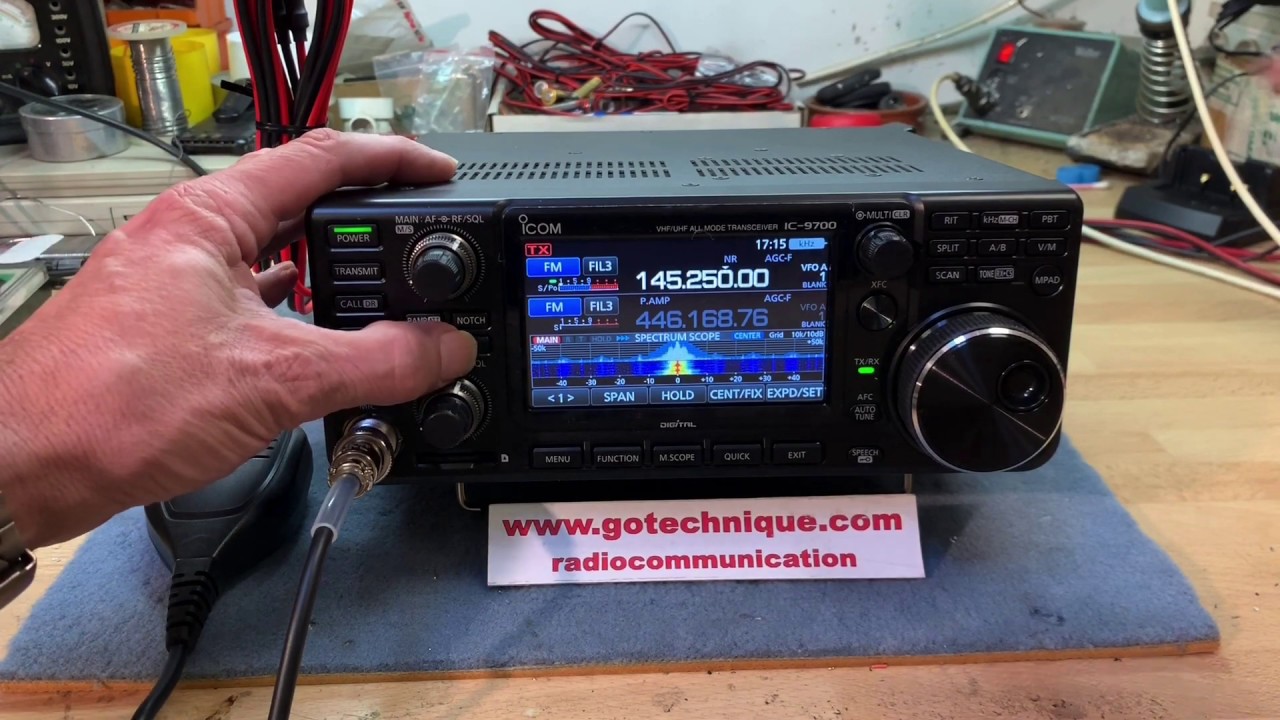 Icom IC9700 Radio VHF UHF SHF TOUS MODES Presentation GoTechnique