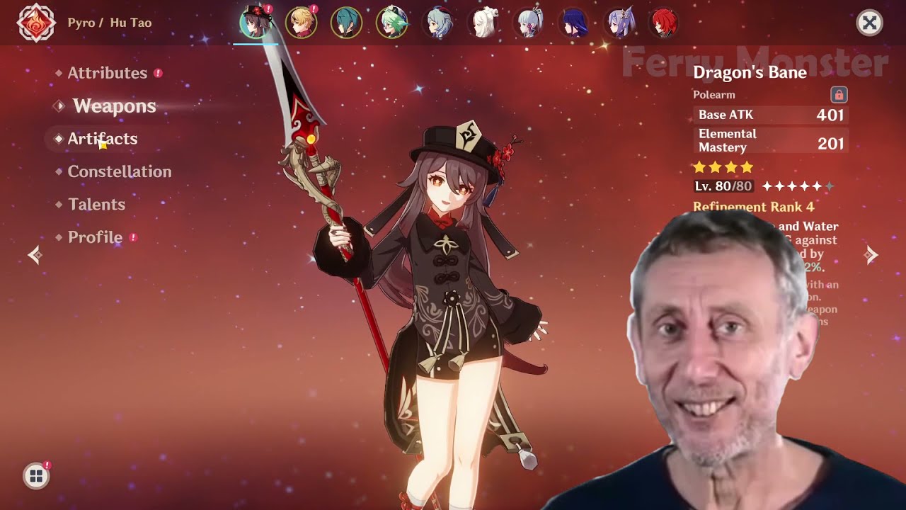 A few seconds after getting Hu tao - Genshin Impact