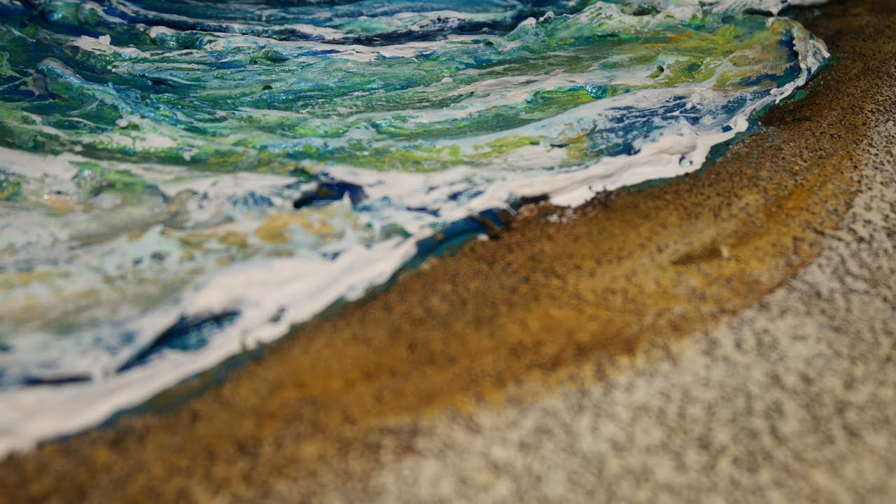 【油絵】【海辺の砂浜】#油彩画  #油彩　#芸術   #油絵 #絵  #絵画  #oilpainting  #砂浜 　 #painter #Paintingsea #海 　　#風景 #風景画　