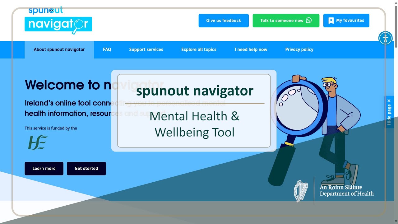 spunout navigator | Mental Health and Wellbeing Tool