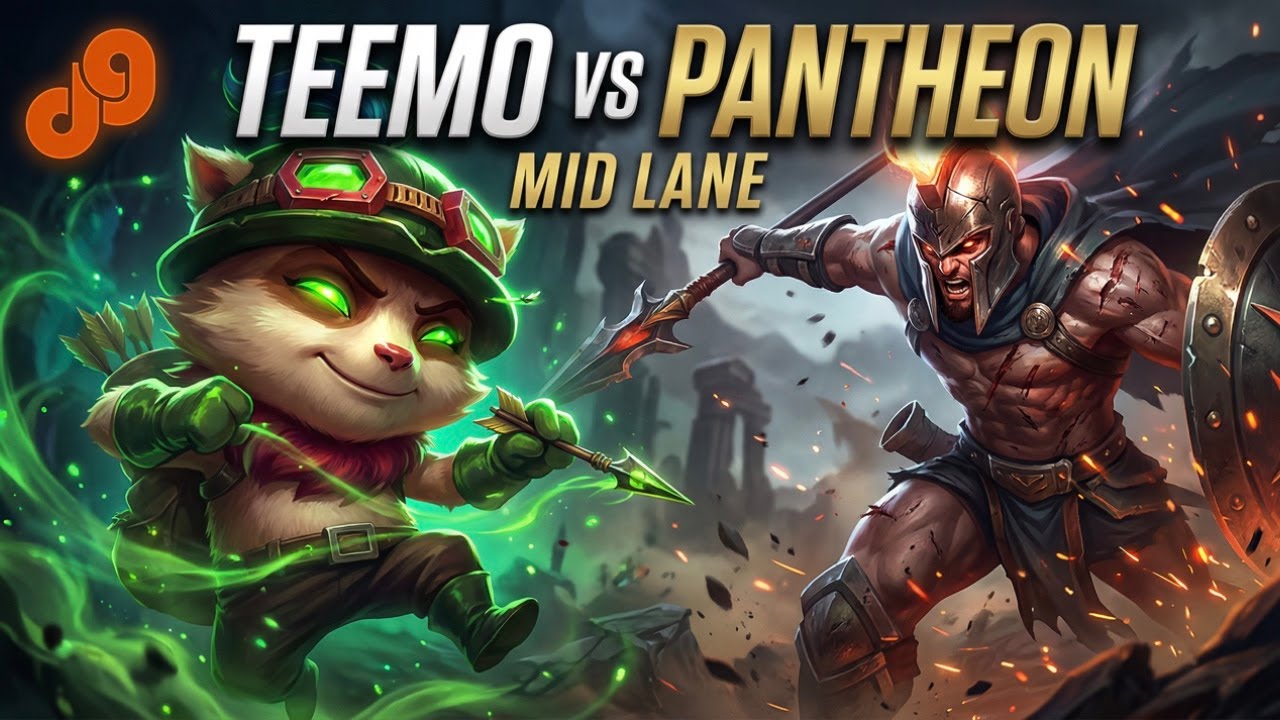 Тимо против Пантеона на средней линии | Геймплей в режиме Wild Rift (4K) в рамках Challenger