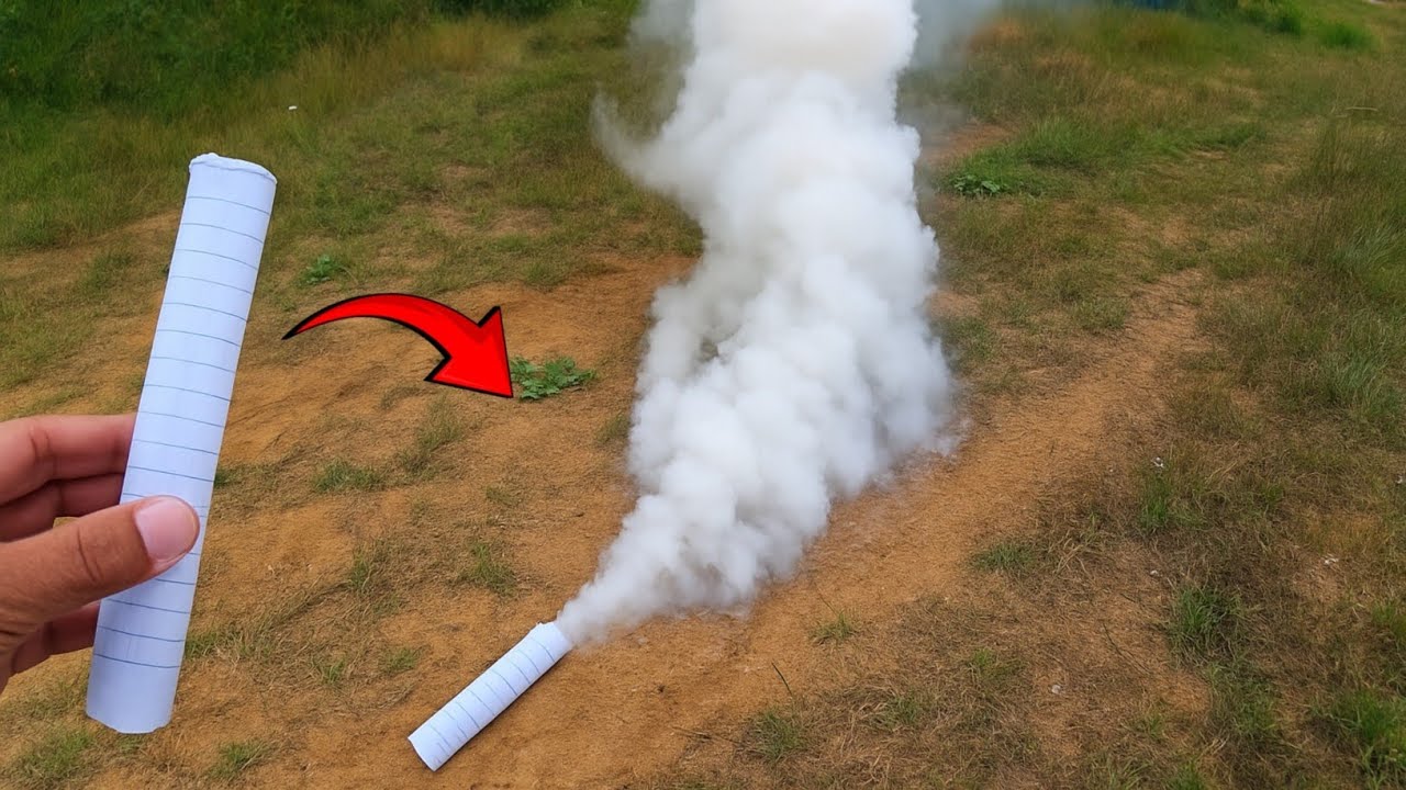How To Make Smoke Bomb  With Matchstick - At home Very Easy 