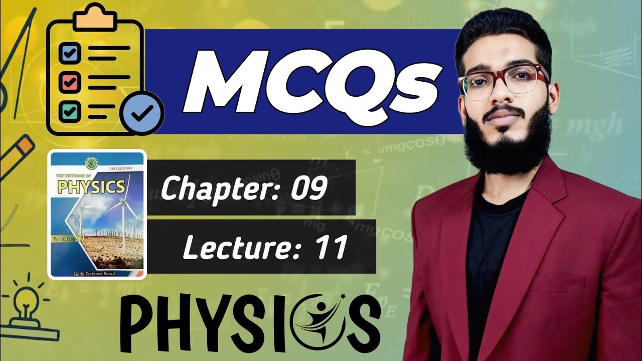 MCQs | Multiple Choice Questions | Class 11 | Chap 9 | Lecture 10 | Capacitors | Physics Sindh Board