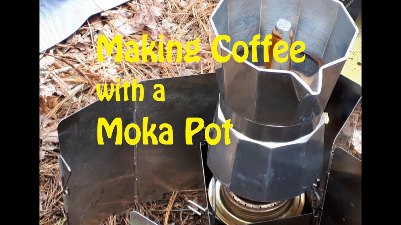 Making Coffee with a Moka Pot in the Woods