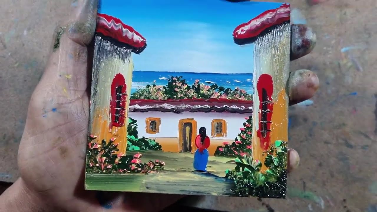 Finger Painting Magnet 