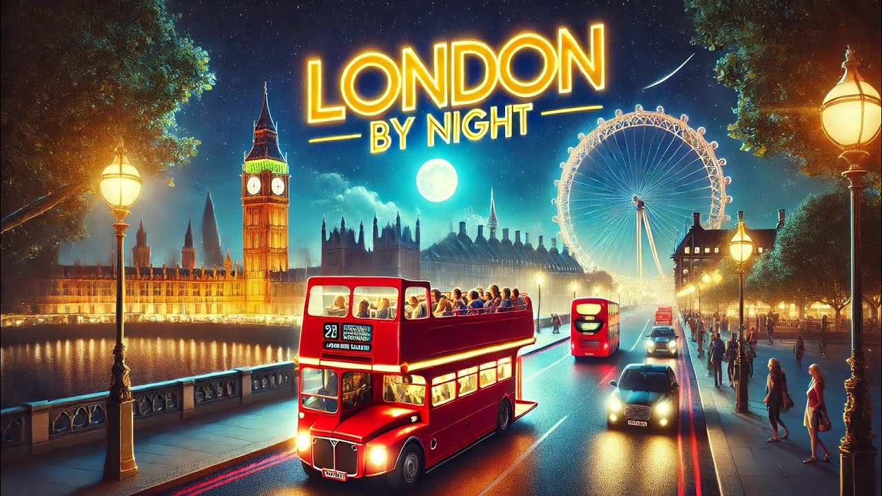 Experience the Magic of London at Night: Open-Top Bus Tour Adventure!✨
