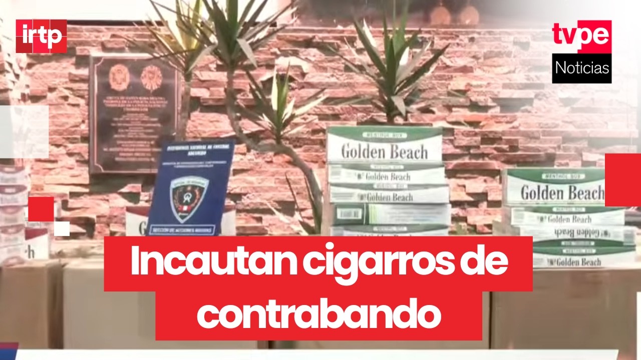 Incautan cigarros de contrabando valorizados en S/6 millones