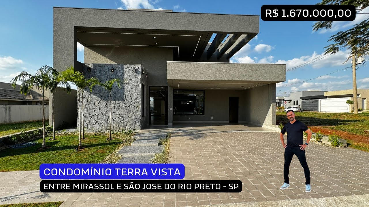 INDISPONÍVEL R$ 1.670.000,00 | Casa Nova em Condomínio a Venda | Residencial Terra Vista