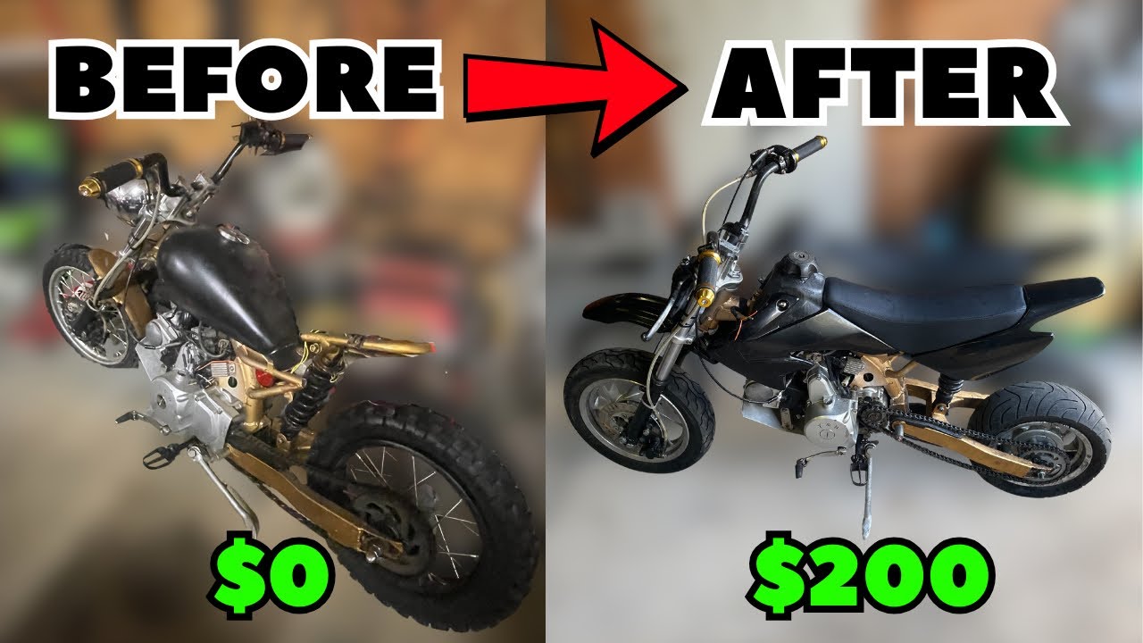 Turning a CHINESE CHOPPER into a DIRTBIKE with $50