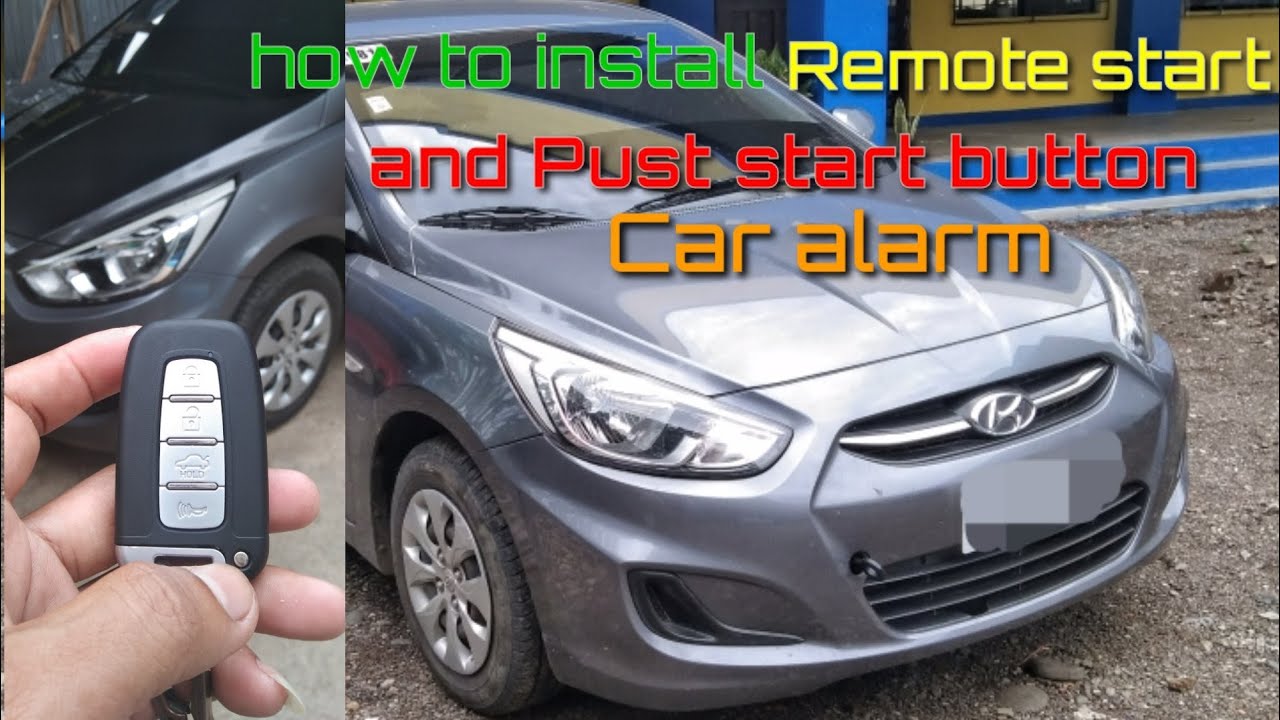 how to install remote start and push button start to hyundai accent