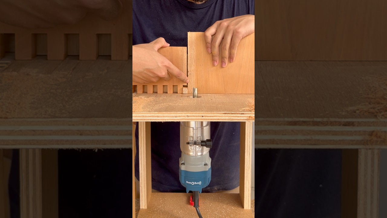 membuat jig meja trimmer untuk bikin sambungan papan #woodworking #woodscraft #diy #wood #andikworks