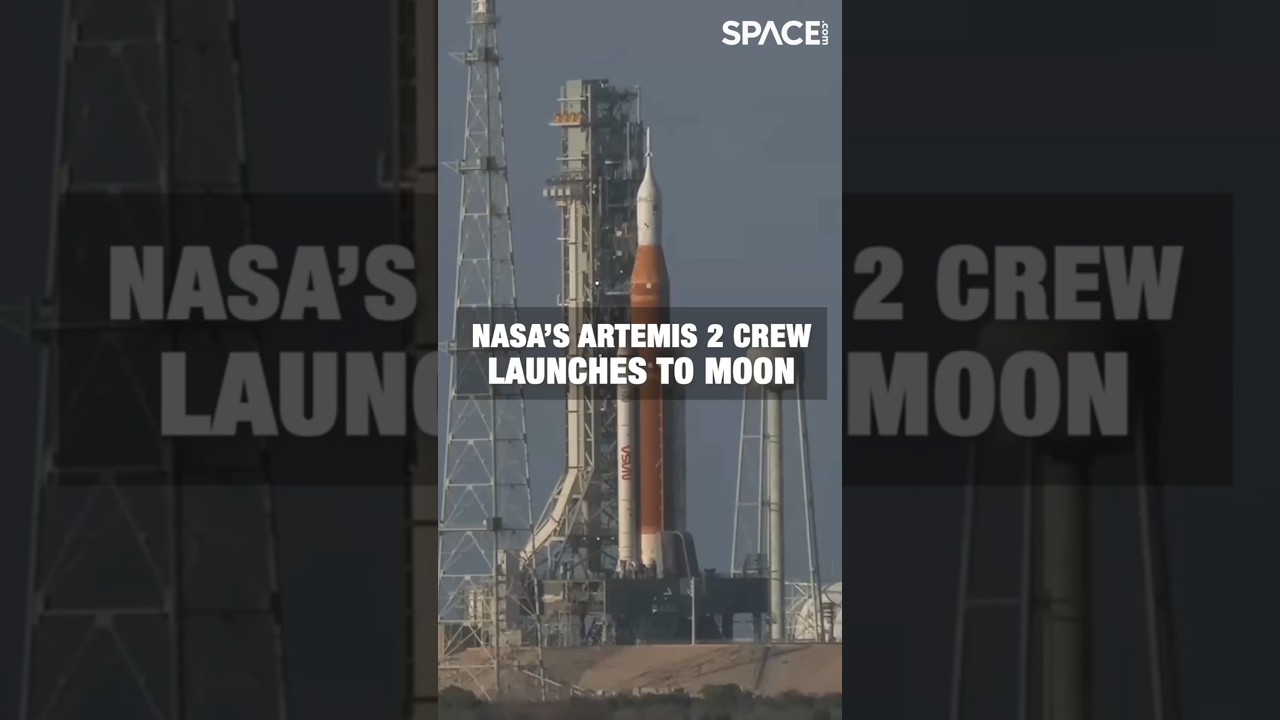 Запуск миссии &laquo;Артемида-2&raquo; на Луну 🚀 #nasa #artemis2 #sls #rocketlaunch #space #shorts