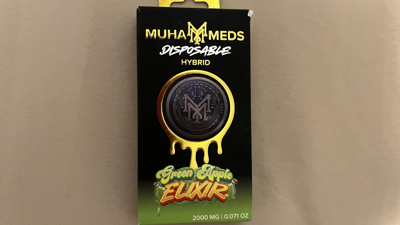 Muha Meds 2g Disposable Green Apple Elixir (Review)