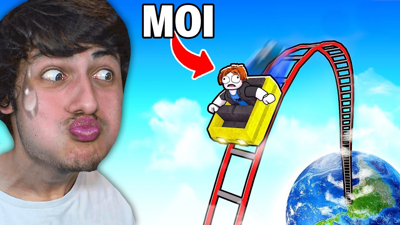 J'ai descendu LES MONTAGNES RUSSES LES PLUS HAUTES de Roblox !!