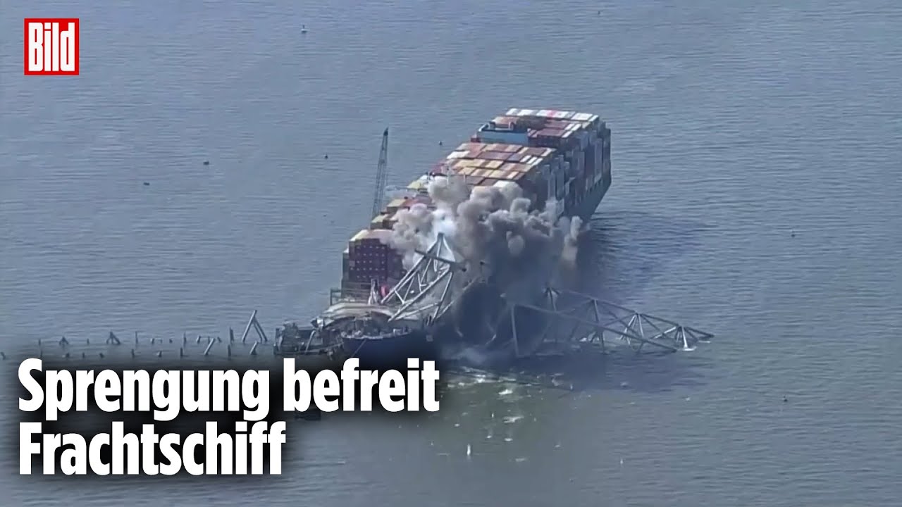 Nach Baltimore-Unglück : Sprengung der Katastrophen-Brücke