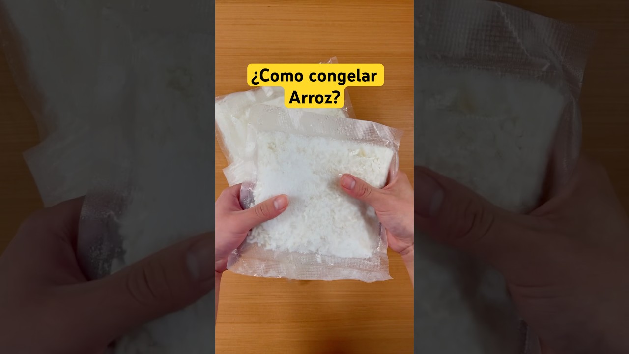 &iquest;Como congelar el Arroz cocido? #cienciaycocina #shorts