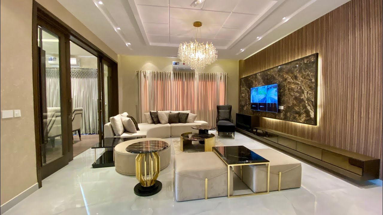 1 Kanal 50' × 90'  Fully furnished Beautiful House 🏠 with 6 Bedroom & Full Basement
