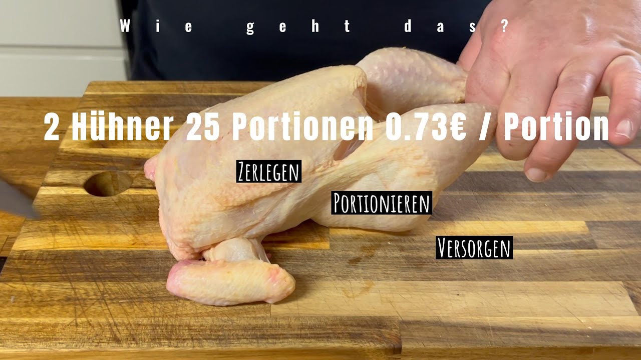 Ganzes Huhn richtig zerlegen