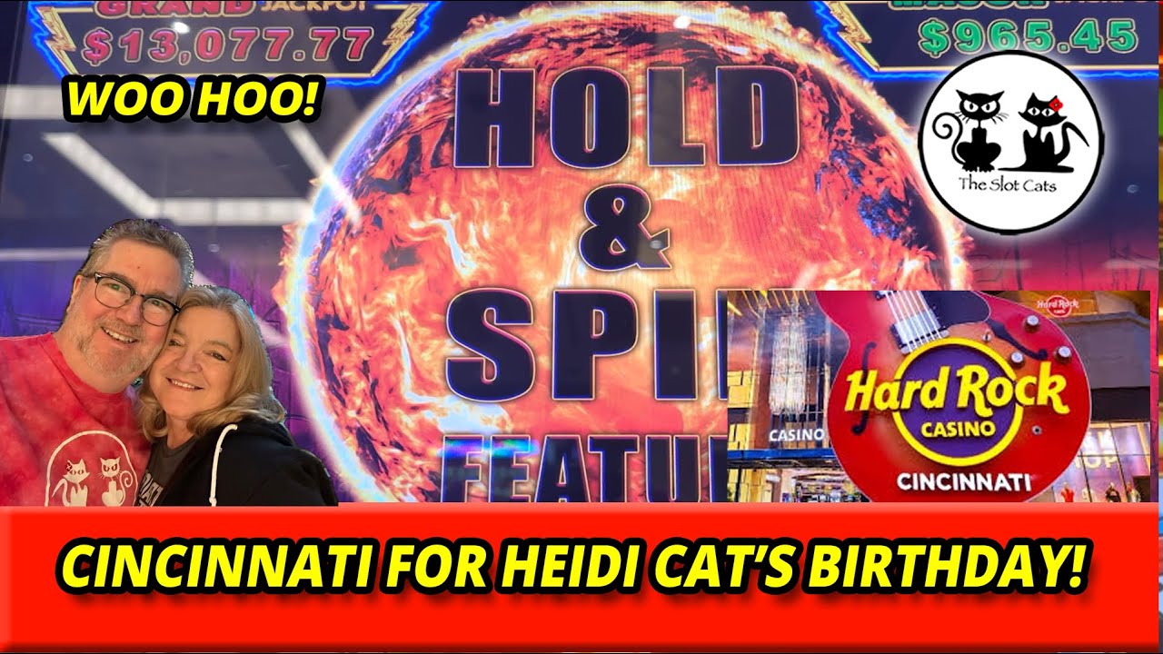 WE RECENTLY PLAYED SLOTS AT THE HARD ROCK CASINO IN CINCINNATI! WOO HOO! #theslotcats #winning