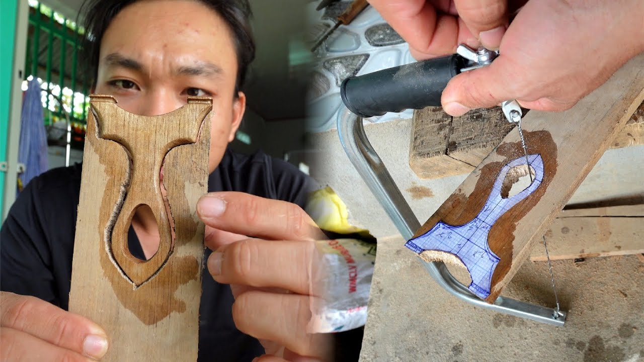 Làm Ná AK 77 Gỗ Vs. Cưa Lọng Mua Trên Shopee