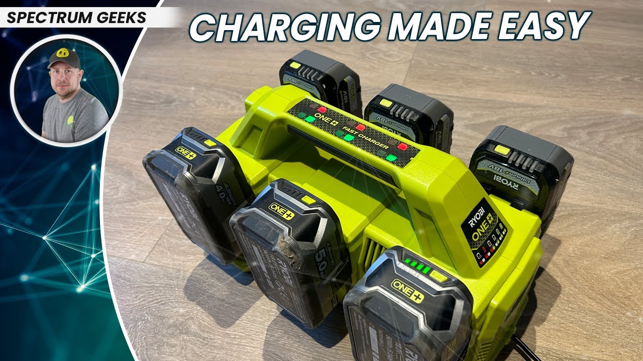 Зарядное устройство Ryobi на 6 портов // RC18640 // Обзор