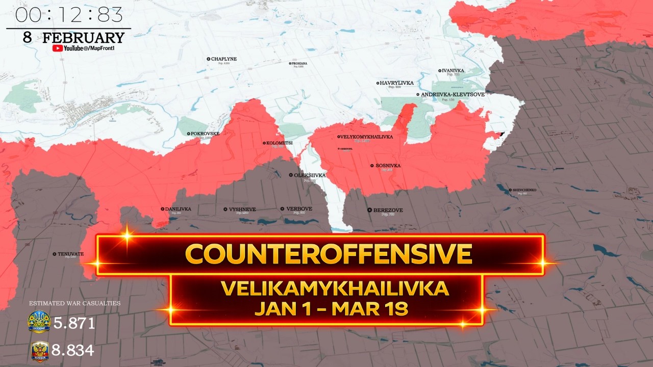 Ukraine&ndash;Russia Conflict : Velikamyhailivka Counteroffensive Update &ndash; Day by Day[JAN 1 - MAR 18 2026]